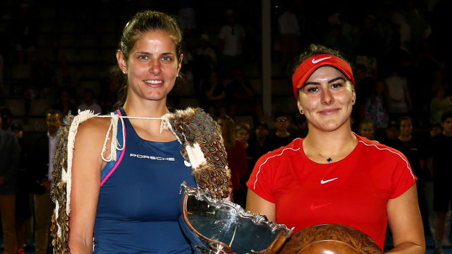 Julia Görges in front of Bianca Andreescu - that's what it looked like at the beginning of 2019