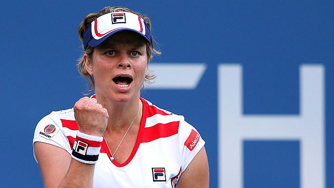 Kim Clijsters bei ihrem letzten Einsatz 2012 Kim Clijsters on her last outing in 2012