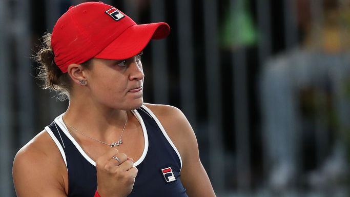 Ashleigh Barty is in the final in Adelaide