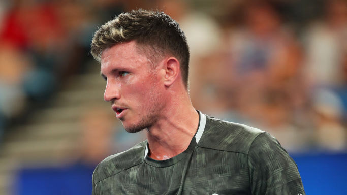 Dennis Novak in Sydney beim ATP Cup Dennis Novak in Sydney at the ATP Cup