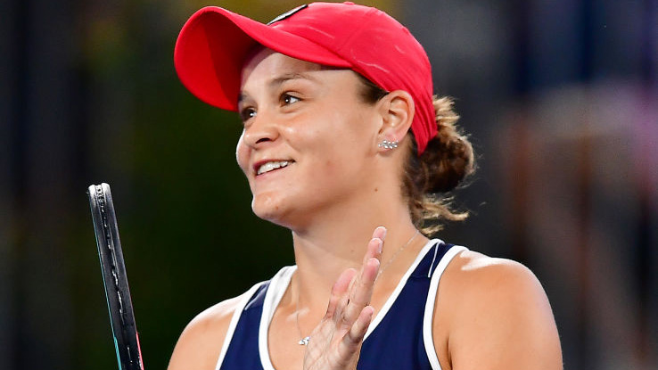 Ashleigh Barty struck home for the first time