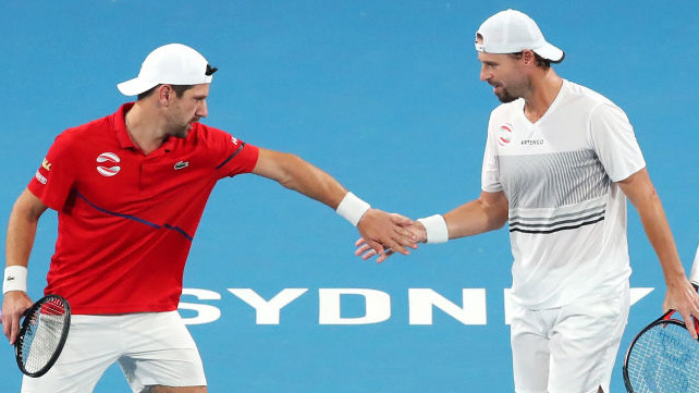 Jürgen Melzer und Oliver Marach in Sydney Jürgen Melzer und Oliver Marach in Sydney