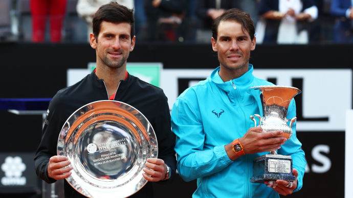 55. Match zwischen Novak Djokovic und Rafael Nadal