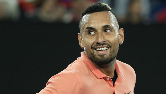 Nick Kyrgios helps wherever he can