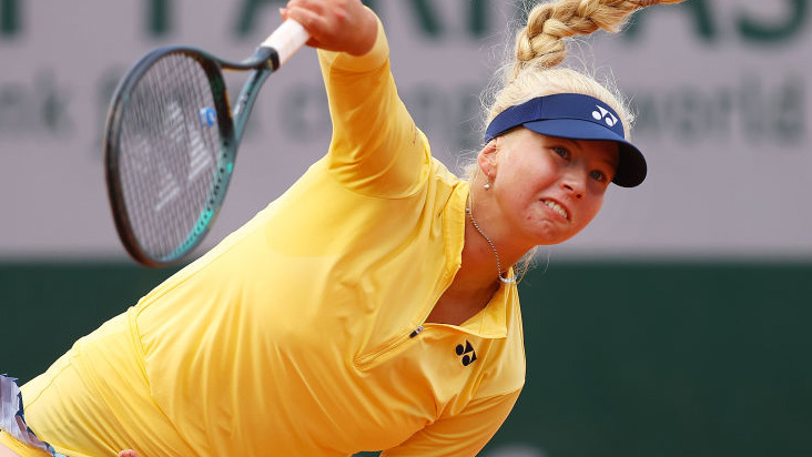 Clara Tauson in autumn 2020 at the French Open