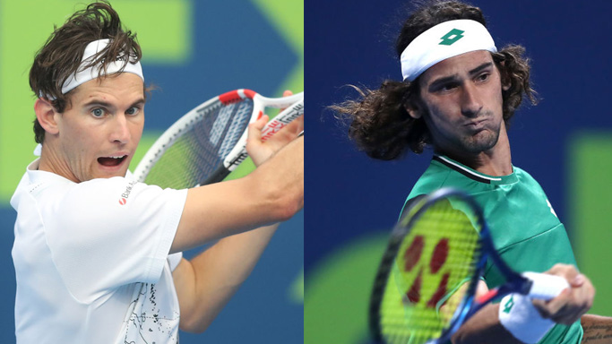 Dominic Thiem trifft erstmals auf Lloyd Harris Dominic Thiem trifft erstmals auf Lloyd Harris