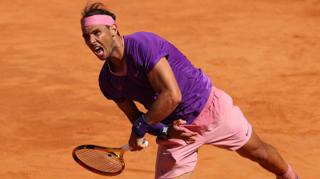 Rafael Nadal on Thursday in Rome