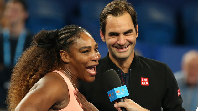 Man kennt sich, man schätzt sich: Serena Williams und Roger Federer