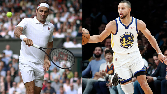 Zwei Ästheten am Werk: Roger Federer und Stephen Curry