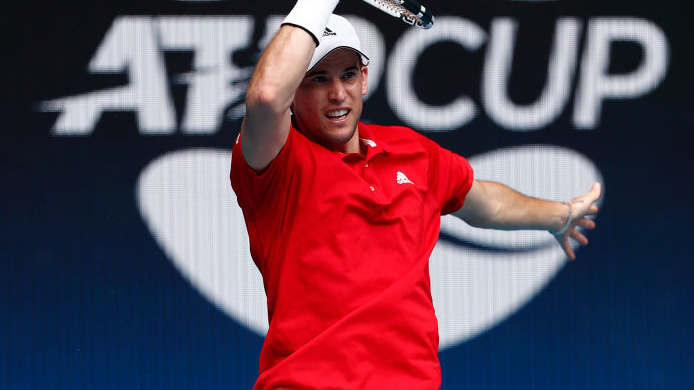 Dominic Thiem muss beim ATP Cup gegen Daniil Medvedev ran Dominic Thiem muss beim ATP Cup gegen Daniil Medvedev ran
