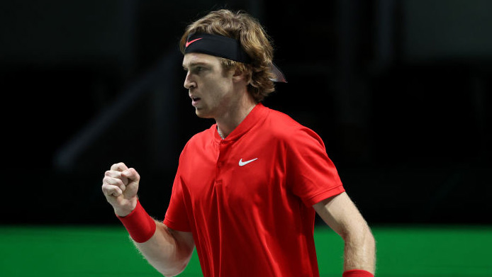 Andrey Rublev am Samstag in Madrid