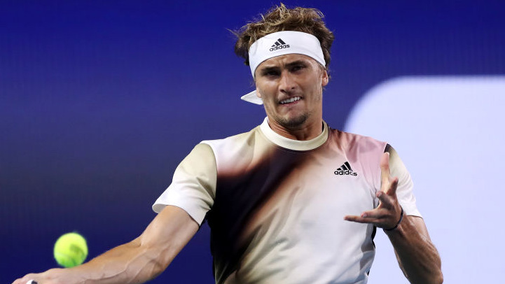 Alexander Zverev am Mittwochabend in Miami Alexander Zverev am Mittwochabend in Miami