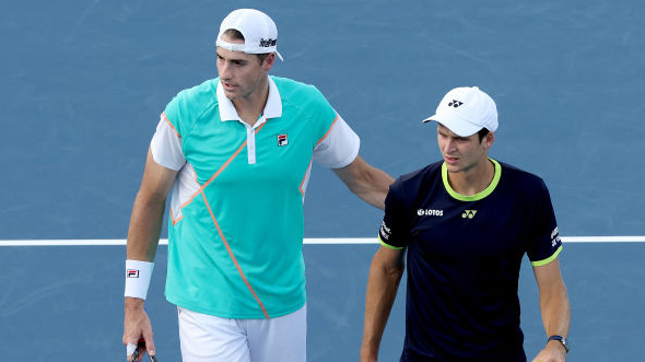 John Isner und Hubert Hurkacz stehen in Miami im Finale John Isner and Hubert Hurkacz are in the final in Miami