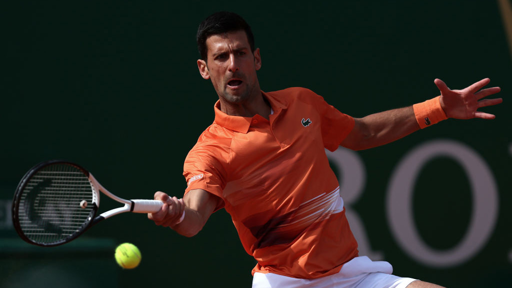 Something out of balance: Novak Djokovic on Tuesday in Monte Carlo