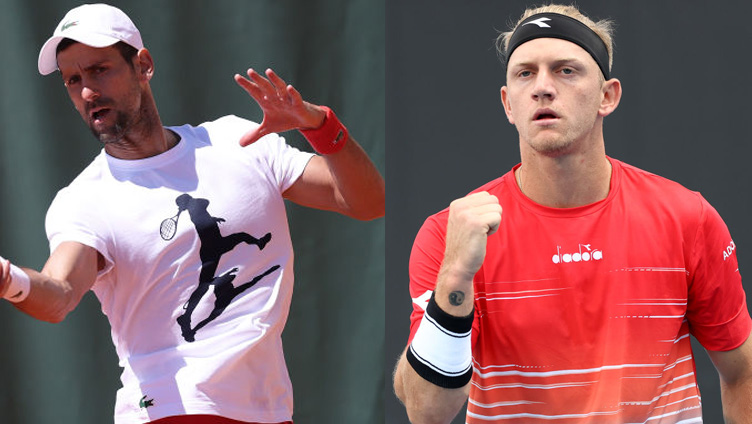 Novak Djokovic spielt heute gegen Alejandro Davidovich Fokina Novak Djokovic spielt heute gegen Alejandro Davidovich Fokina