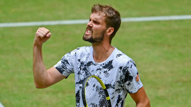 Gegen Oscar Otte möchte in Wimbledon wohl niemand spielen Nobody wants to play against Oscar Otte in Wimbledon