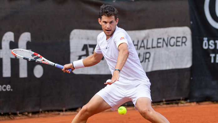 Dominic Thiem on Tuesday in Salzburg