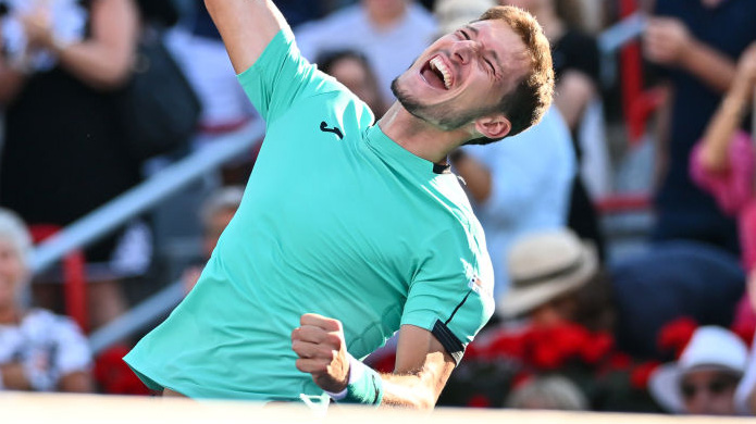 So sieht echte Freude über den ersten 1000er-Titel aus: Pablo Carreno Busta in Montreal