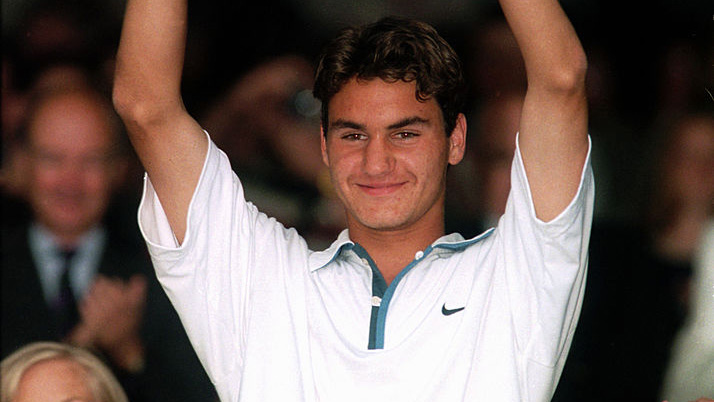 Roger Federer in Wimbledon 1998