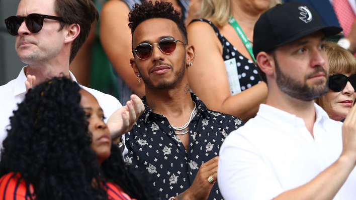 Lewis Hamilton war auch schon in der Box von Serena zu Gast