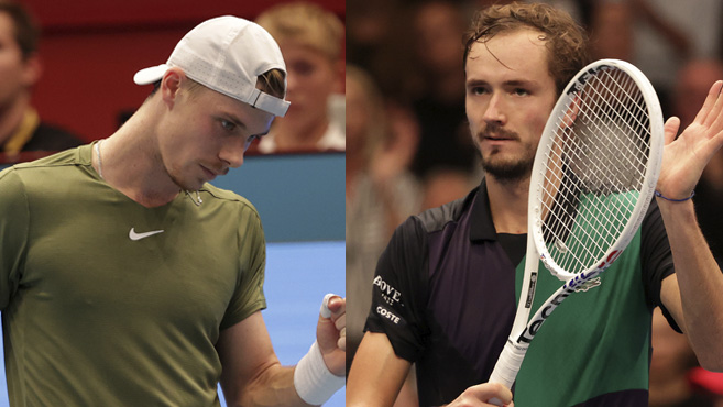 Denis Shapovalov und Daniil Medvedev schnapsen heute den Titel in Wien aus