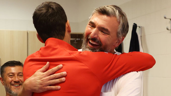 Mit Novak Djokovic hat Goran Ivanisevic stets Grund zur Freude Mit Novak Djokovic hat Goran Ivanisevic stets Grund zur Freude