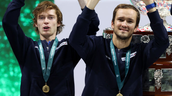 Andrey Rublev und Daniil Medvedev treffen heute zum sechsten Mal aufeinander Andrey Rublev und Daniil Medvedev treffen heute zum sechsten Mal aufeinander