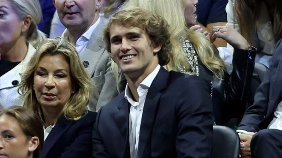 Alexander Zverev as a visitor at the Laver Cup