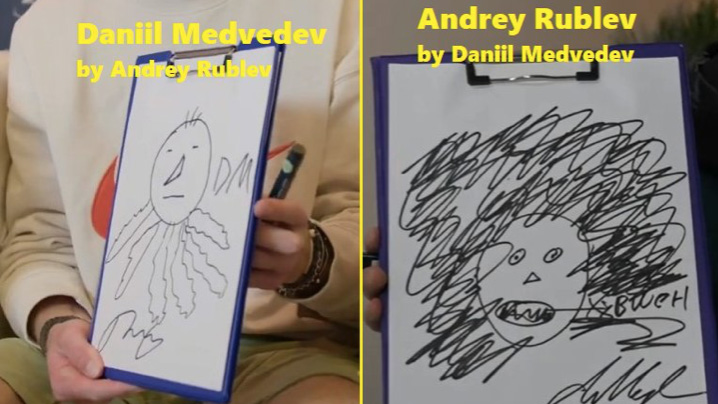 This is how Rublev and Medvedev see each other