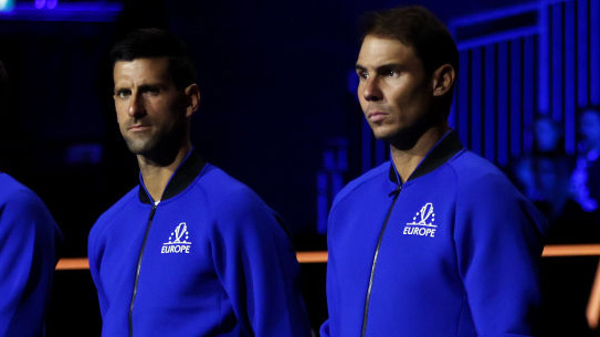 Zwei Giganten beim Laver Cup: Novak Djokovic und Rafael Nadal