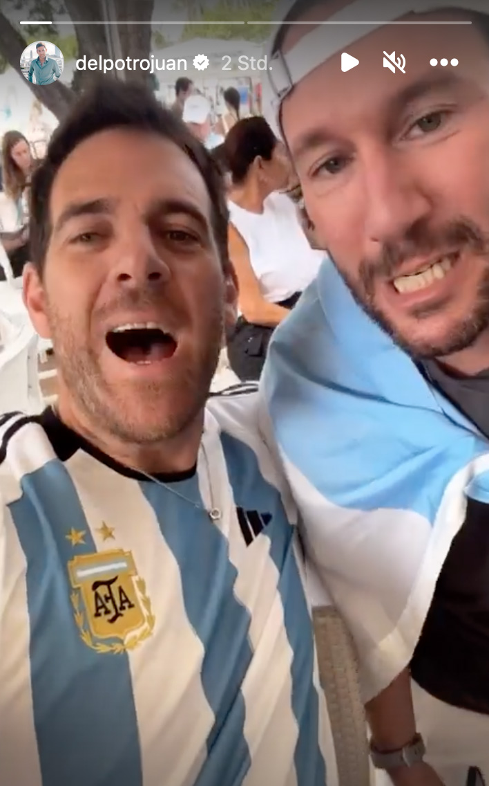 Juan Martin del Potro - wohlgemerkt vor Beginn des Endspiels Juan Martin del Potro - wohlgemerkt vor Beginn des Endspiels