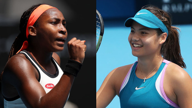 Cori Gauff und Emma Raducanu eröffnen die Night Session am Mittwoch