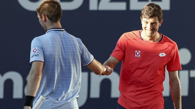 Jurij Rodionov und Sebastian Ofner - hier bei den Generali Open 2020