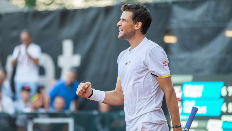 Dominic Thiem im vergangenen Jahr beim Challenger in Salzburg-Anif Dominic Thiem im vergangenen Jahr beim Challenger in Salzburg-Anif