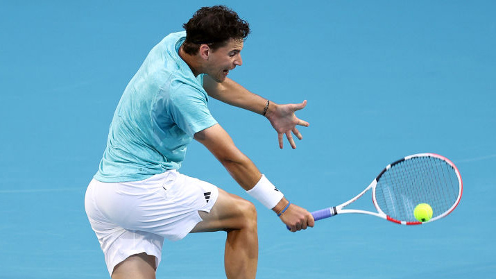 Dominic Thiem am Donnerstagabend in Miami