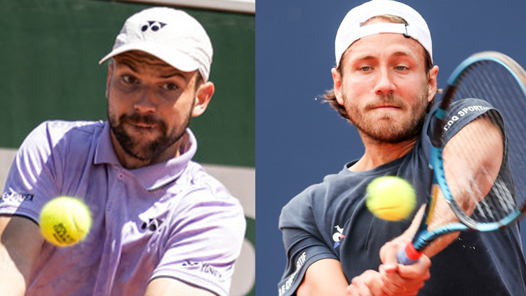 Jurij Rodionov spielt erneute gegen Lucas Pouille