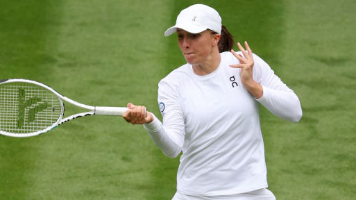 Iga Swiatek am Montag in Wimbledon