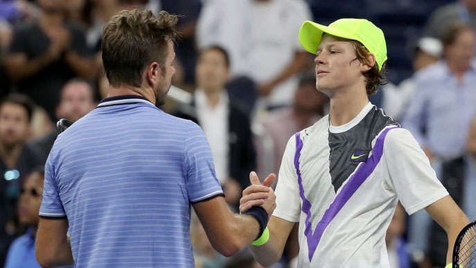 2019 hatte Stan Wawrinka Jannik Sinner noch einigermaßen im Griff 2019 hatte Stan Wawrinka Jannik Sinner noch einigermaßen im Griff