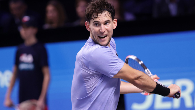 Dominic Thiem im Einsatz Dominic Thiem im Einsatz