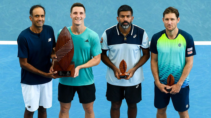 Diese Paare kennen wir schon: Rajeev Ram mit Joe Salisbury, Rohan Bopanna mit Matthew Ebden - zuletzt in Adelaide