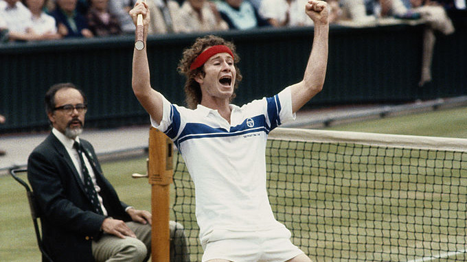 John McEnroe in Wimbledon 1981 John McEnroe in Wimbledon 1981