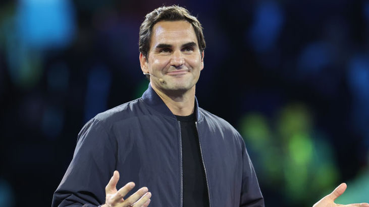 Roger Federer im Herbst 2023 beim 1000er in Shanghai