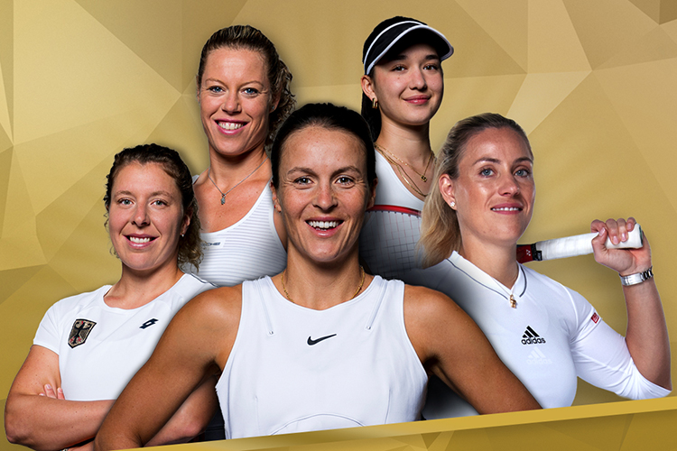 So will Deutschland in Brasilien spielen: Anna-Liana Friedsam, Laura Siegemund, Tatjana Maria, Eva Lys und Angelique Kerber