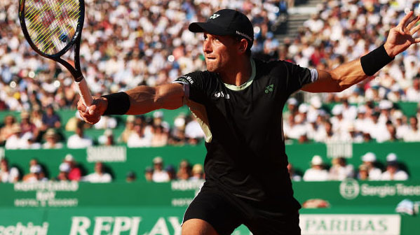 Casper Ruud am Samstag im Monte-Carlo Country Club Casper Ruud am Samstag im Monte-Carlo Country Club