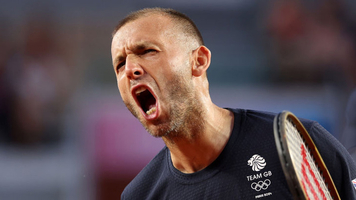 Danny Evans weiß gute Punkte zu feiern - wie hier bei Olympia in Paris Danny Evans weiß gute Punkte zu feiern - wie hier bei Olympia in Paris