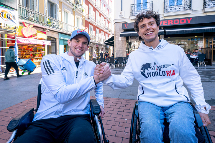 Dominic Thiem und Cisco Garcia in Madrid Dominic Thiem und Cisco Garcia in Madrid