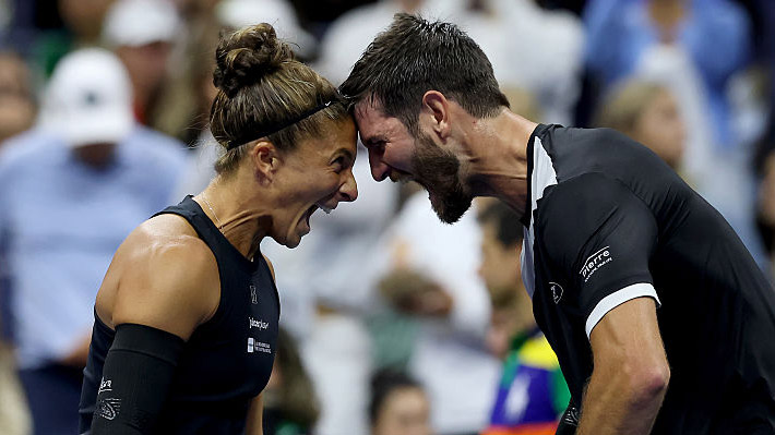 Sara Errani und Andrea Vavassori haben ihre Emotionen nicht zurückgehalten - warum auch? Sara Errani und Andrea Vavassori haben ihre Emotionen nicht zurückgehalten - warum auch?