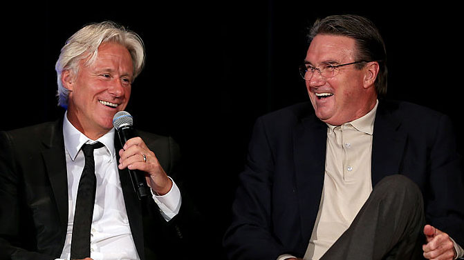 Zwei Legenden des Tennissports: Björn Borg und Jimmy Connors Zwei Legenden des Tennissports: Björn Borg und Jimmy Connors