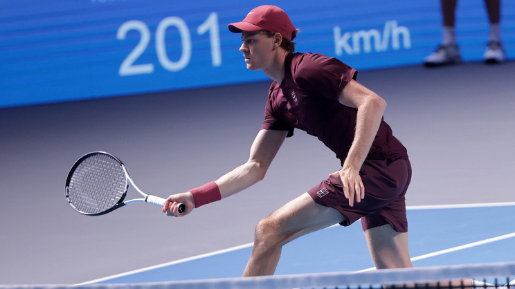 Jannik Sinner am Samstag in der Wiener Stadthalle Jannik Sinner am Samstag in der Wiener Stadthalle