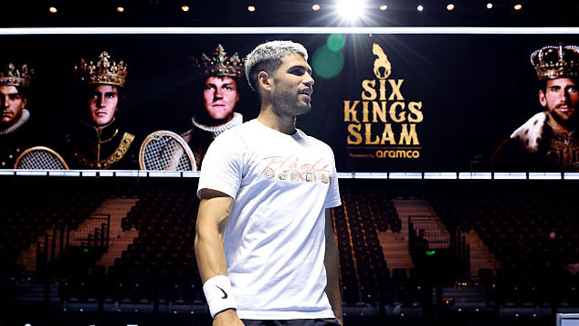 Carlos Alcaraz in Riad beim Six Kings Slam Carlos Alcaraz in Riad beim Six Kings Slam